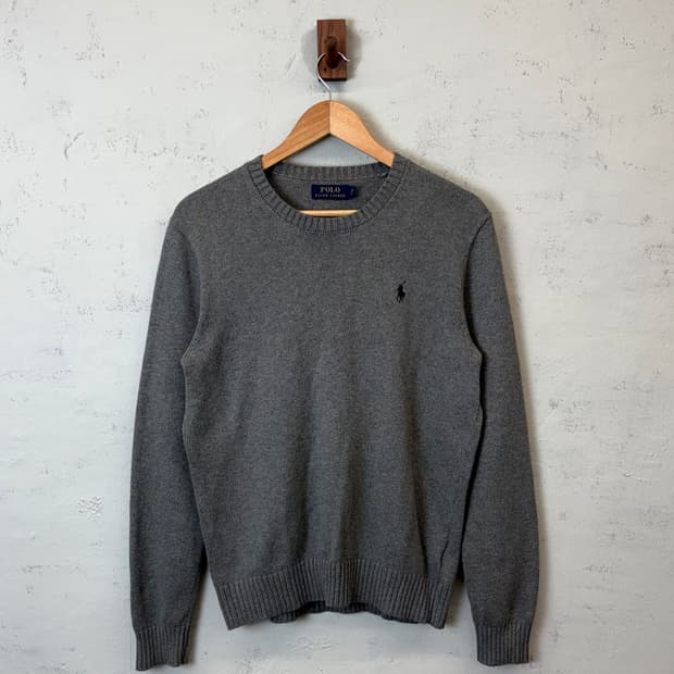 폴로랄프로렌 코튼 니트 그레이