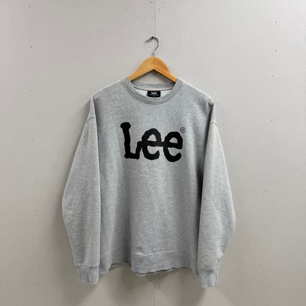 M / Lee 빅로고 맨투맨 그레이