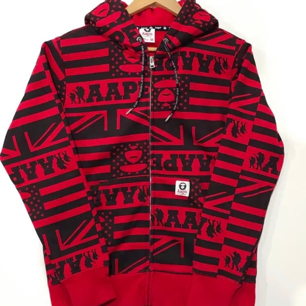 베이프 에이프 후드집업 M