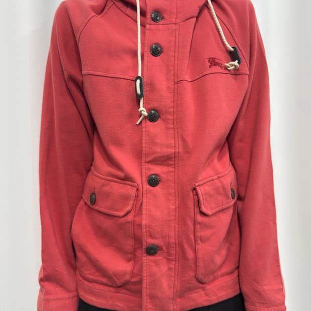 burberry blacklabel hood button jacket