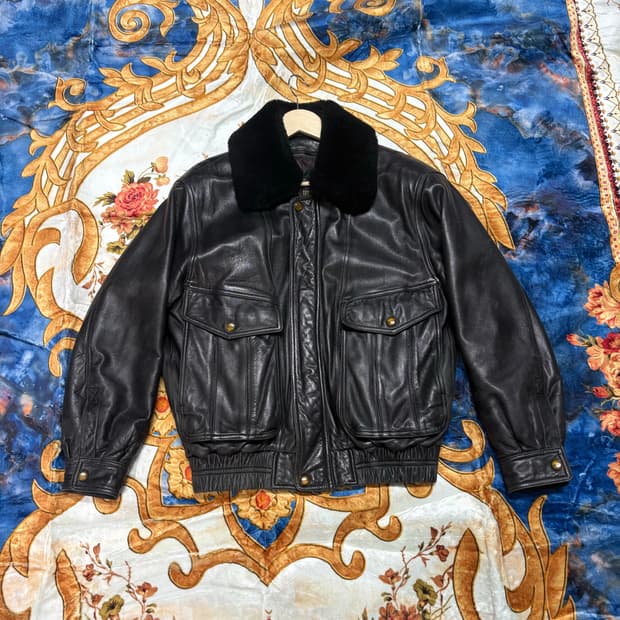 빈티지 G-1 디자인 양가죽 무스탕 자켓