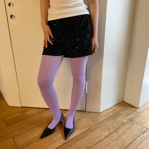 glitter short pants
