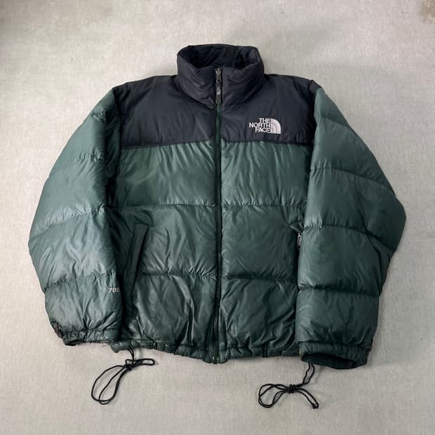 100 노스페이스 눕시 700 그린 패딩
