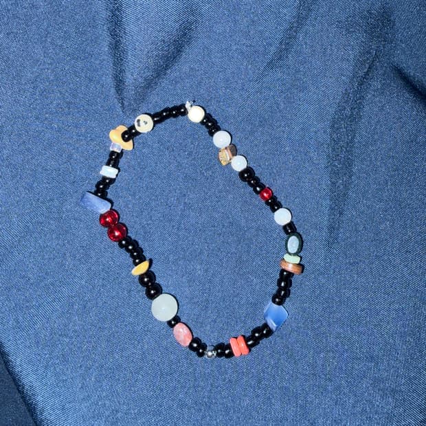 빈티지 비즈 원석 팔찌 / gemstone bracelet