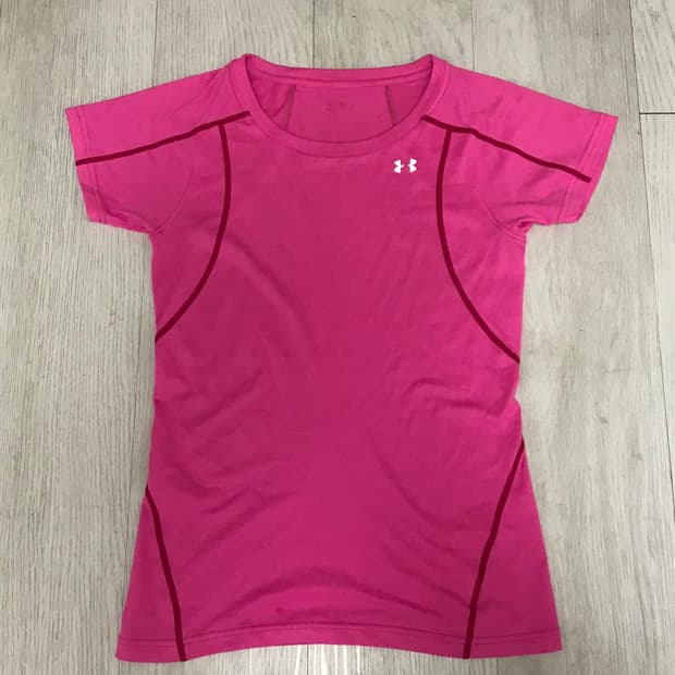 언더아머 여성 트레이닝 핑크(분홍) 반팔 티셔츠