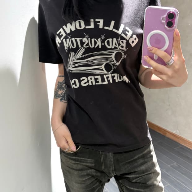 히스테릭 글래머 프린팅 티셔츠