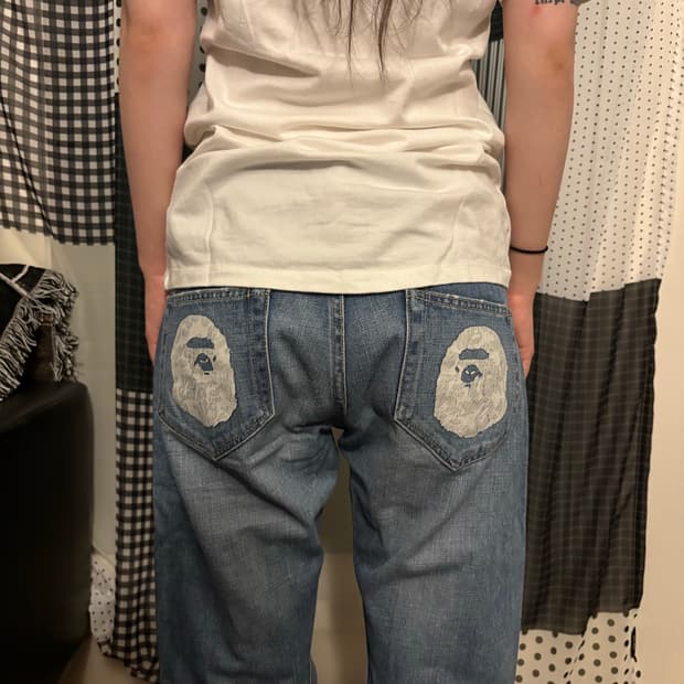 Bape Saru Denim Pants