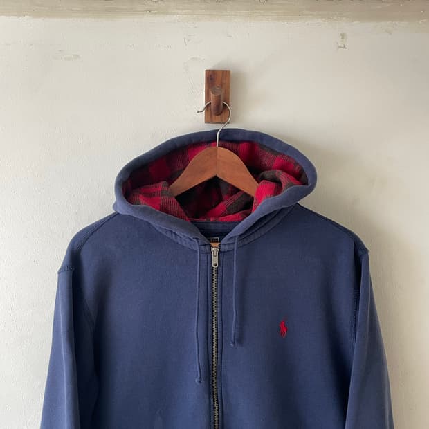 Vintage Polo Talon Zip Hoodie