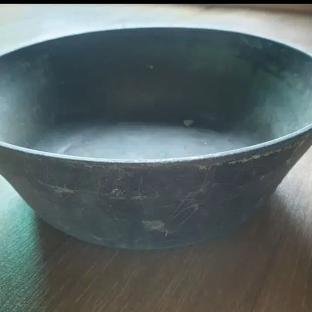 민속품/엔틱] 전통 옛날 놋푼주 (지름 23cm / 세월감 우수)

