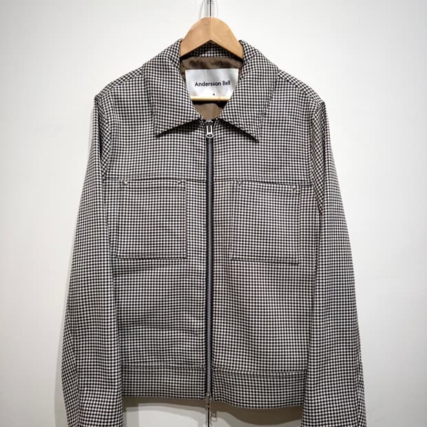 앤더슨벨 토마스 체크 스터드 자켓