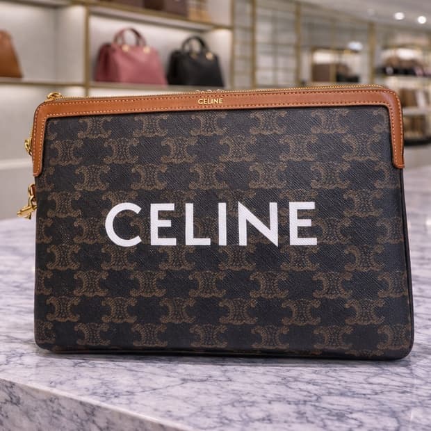 [S급] 셀린느 퀴르 트리오페 스트랩 파우치 스몰 판매합니다!!!