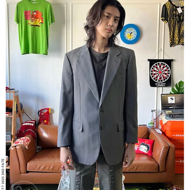 1990s Old Burberrys Classic Wool Blazer