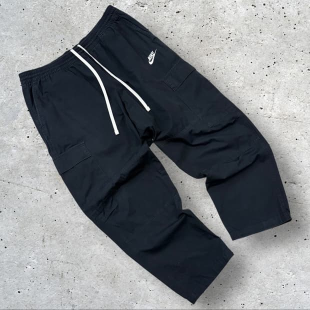 [XL] 나이키 스우시 블랙 카고 바지 C95