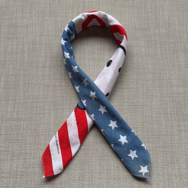 50s USA SNOOPY 1st 아메리칸 플래그 반다나