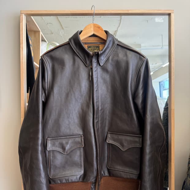 리얼 맥코이 A-2 레더 자켓 42