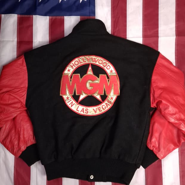 오리지날 미국제조 MGM 라스베가스 헐리웃 바시티점퍼