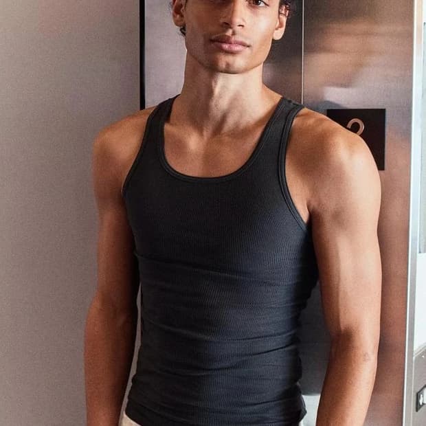 헤인즈 나시 m사이즈 6pack(검정3, 회색3)