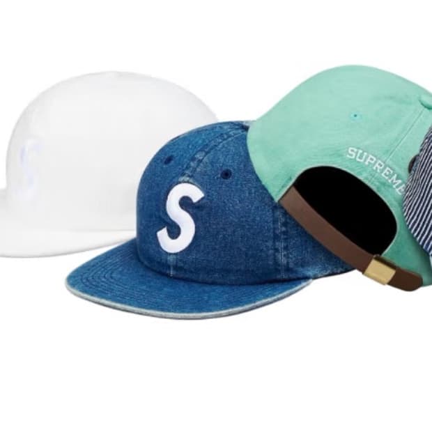 슈프림 워시드 데님 블루 6페널 캡 Supreme Washed Denim