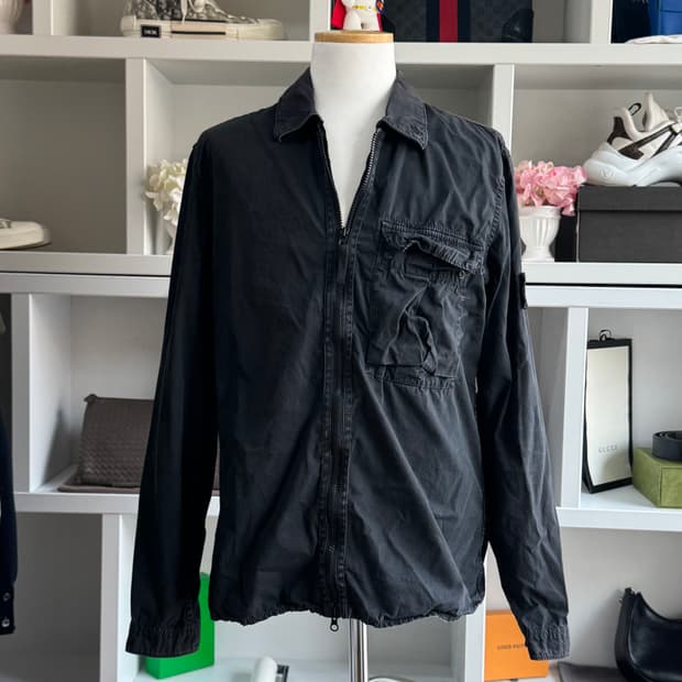 [새상품급,M] 스톤아일랜드 올드이펙트 오버셔츠 자켓