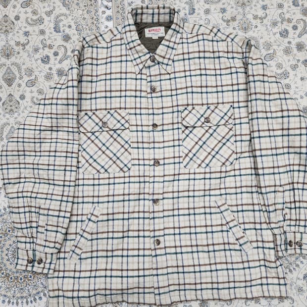 BONMARLEN 체크 셔츠 자켓 3L