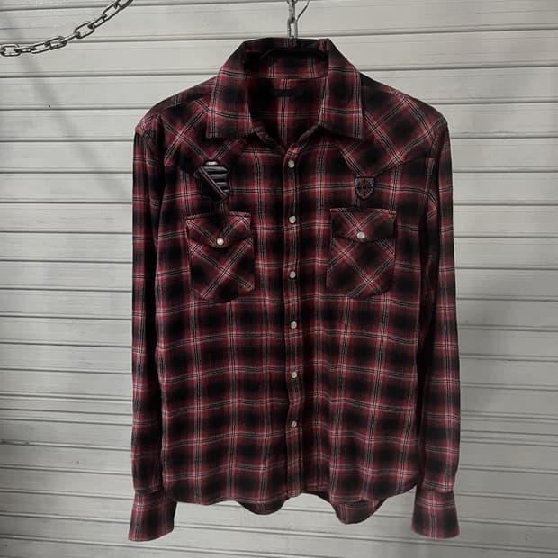 sraive western check shirt