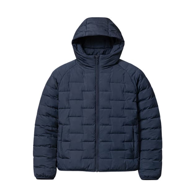유니클로 퍼프테크 경량 패딩 남색 XL