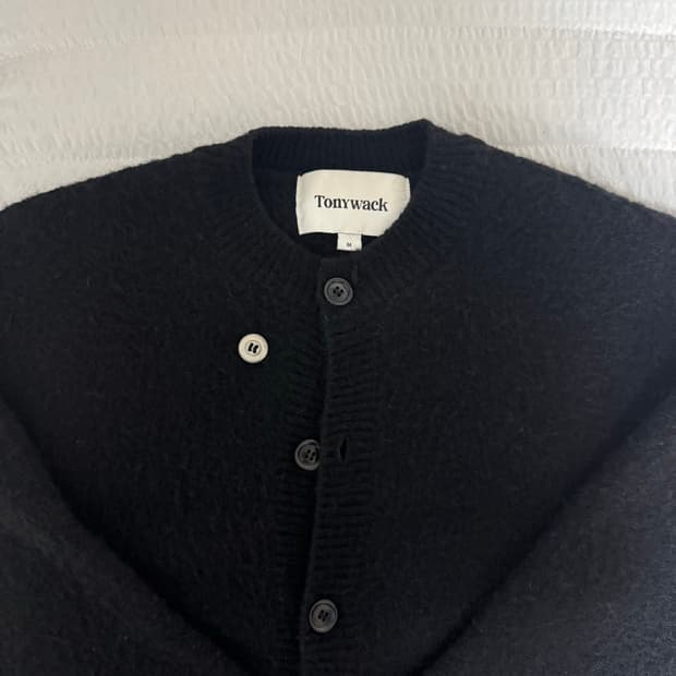 토니웩 알파카 모헤어 크루넥 가디건M 24FW