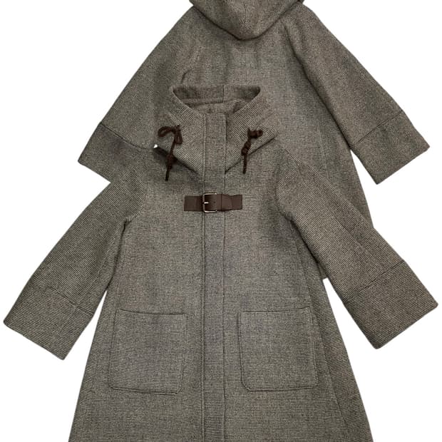 에고이스트 레더장식 후드 코트 M