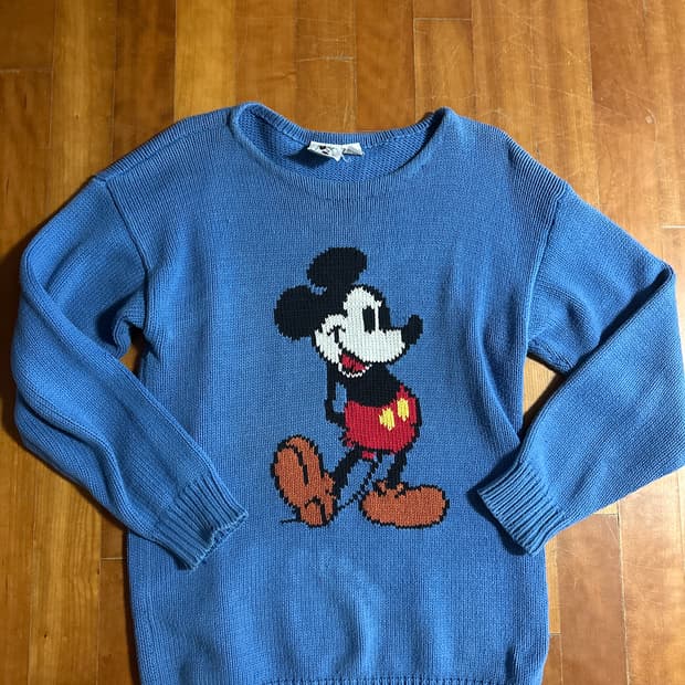80s 빈티지 홍콩 디즈니 미키마우스 니트 OG