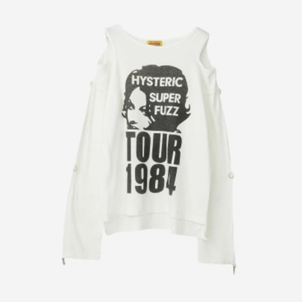 히스테릭글래머 투어 1984 풀오버 화이트