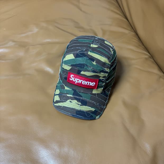 Supreme 슈프림 레이어드 우드랜드 카모 캠프캡 모자 (Camo)