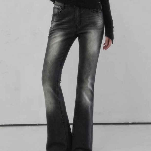 비바셔스 Deau Bootscut Denim Pants BLACK  M
