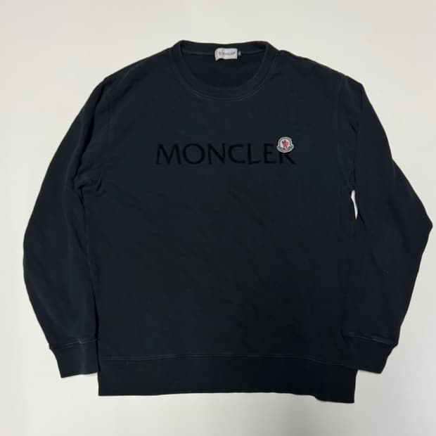 몽클레어 커스텀 리메이크 로고 맨투맨 L 블랙