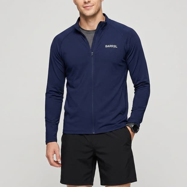 [100]배럴 집업 래쉬가드