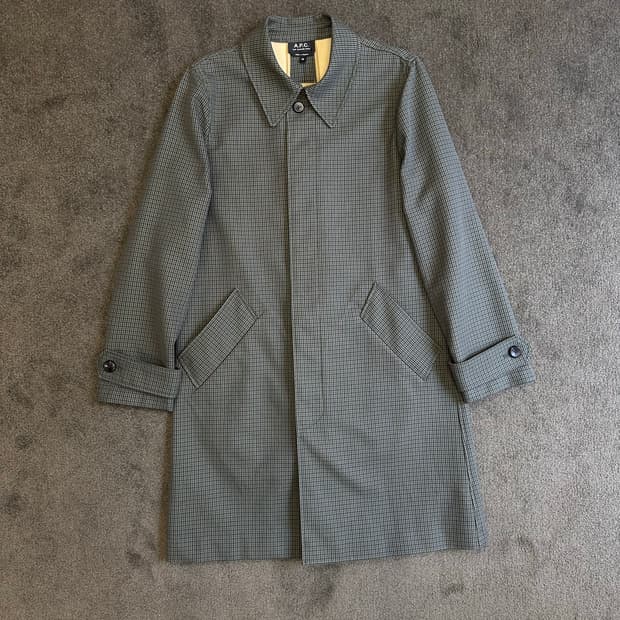 A.P.C. 아페쎄 체크 패턴 코트 36사이즈 [S]