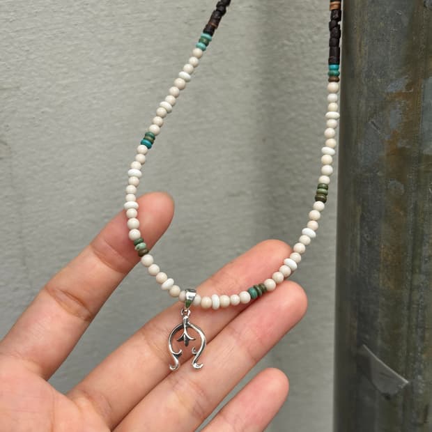 Naja 925Silver Pendant × Agate & Turquoi
