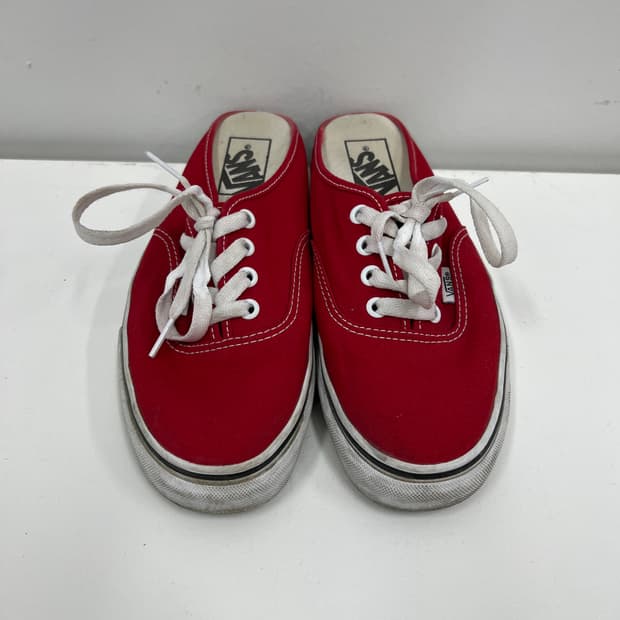 VANS 반스 레이싱 레드 어센틱 뮬 235