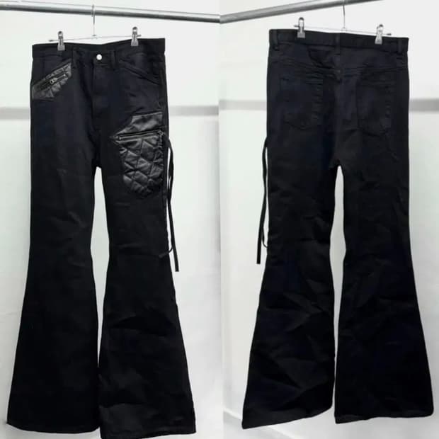 [새상품] (2) 에모스탠스클럽 레더 패치 플레어진