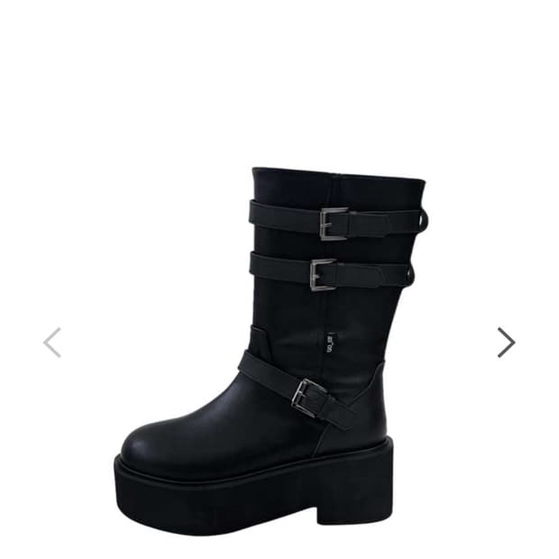 애즈온 마야부츠 미디 블랙