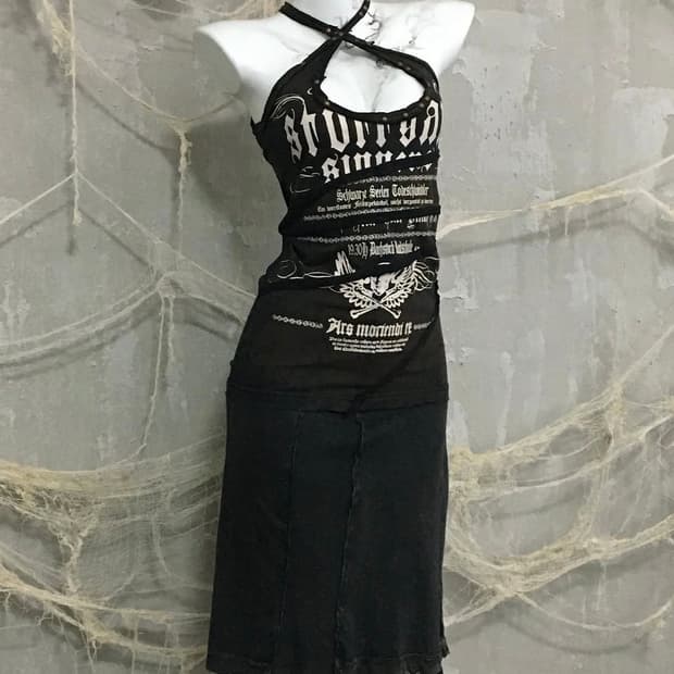 Salvage Grunge Long Onepiece