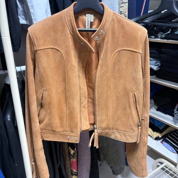 커렌트 스웨이드가죽자켓