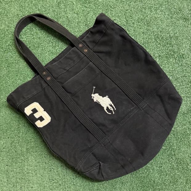 폴로 랄프로렌 빅 포니 캔버스 토트백