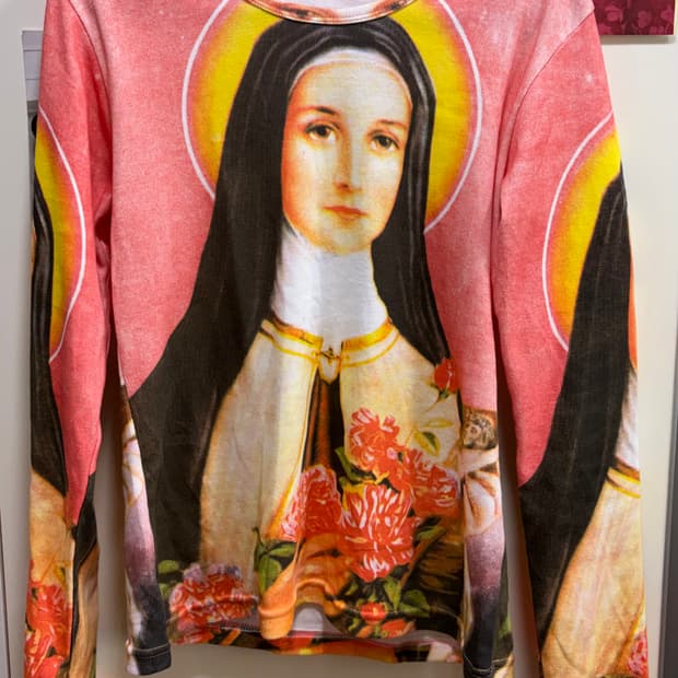 마리아 프린팅 티셔츠 