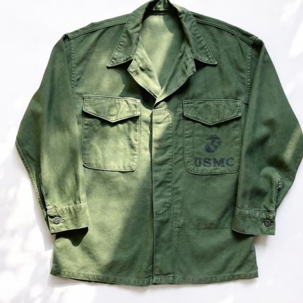 50's USMC P-56 유틸리티 셔츠 34(95) #1