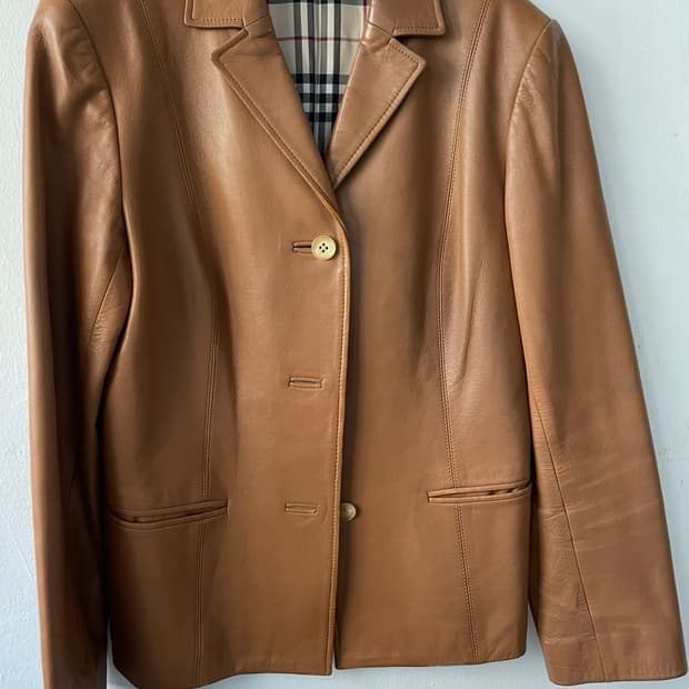 빈티지 버버리 양가죽 자켓