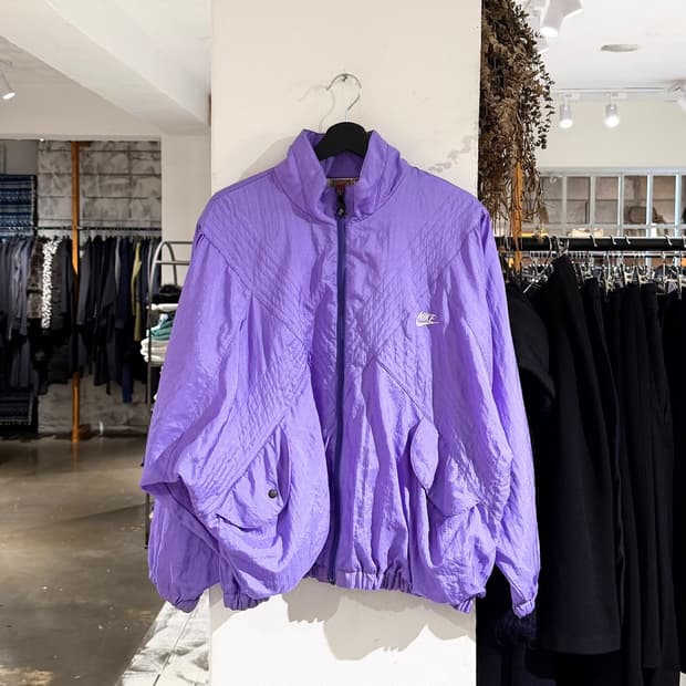 나이키 퍼플 윈드브레이커 자켓