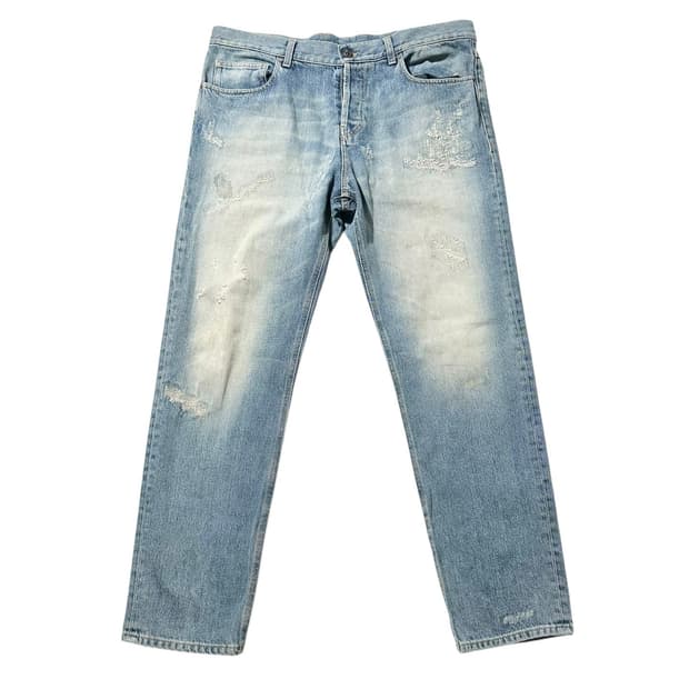 (매장판) 구찌 디스트레스 데님 팬츠