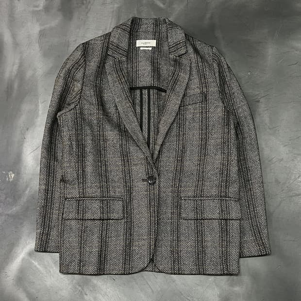  이자벨마랑 체크 블레이저 y14491