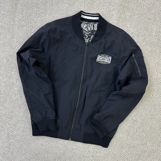 90 에비수 블랙 항공 점퍼 0331D