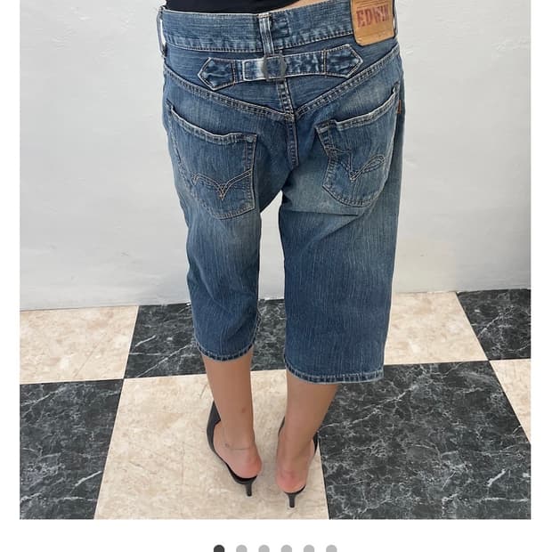 빈티지 Edwin capri denim pants